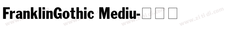FranklinGothic Mediu字体转换